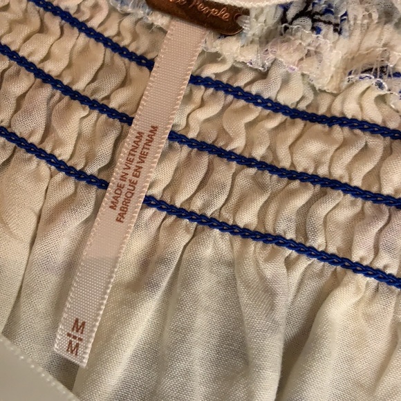 161. Free People Rose Valley Top in Ivory Combo - Picture 10 of 16